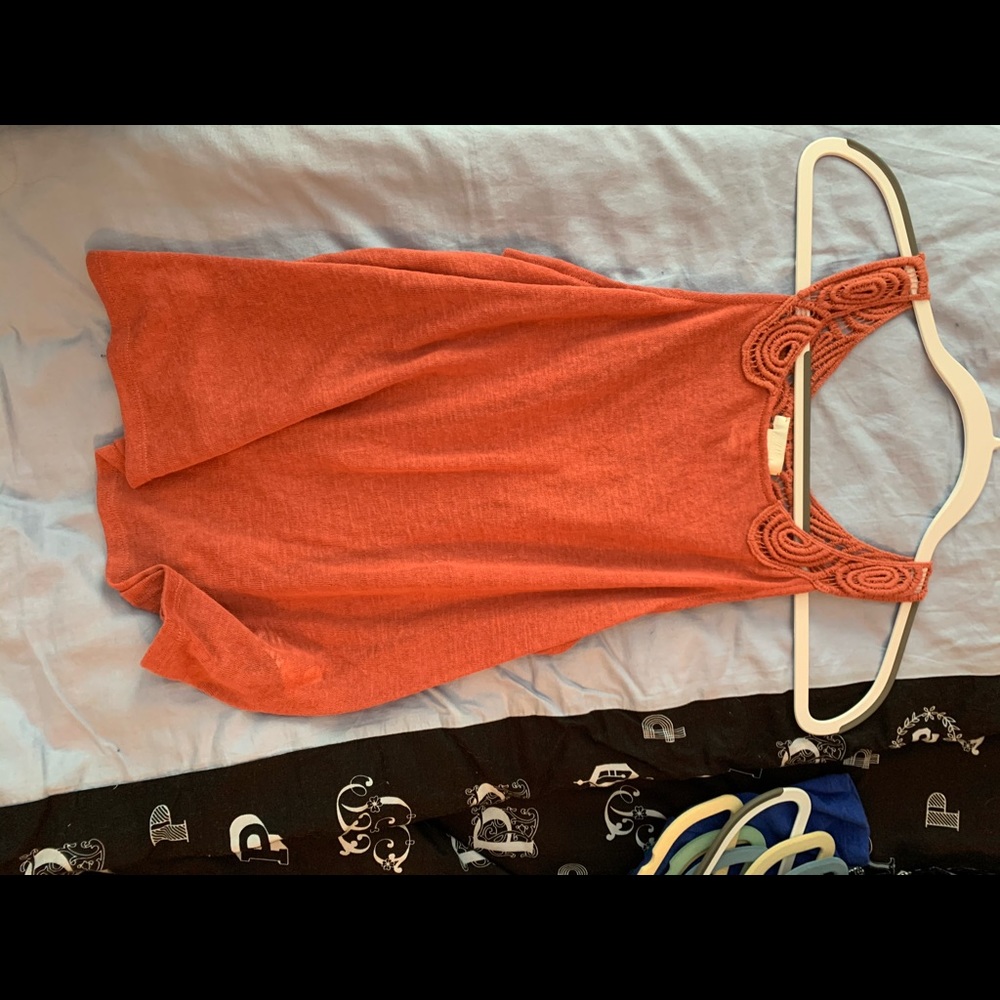 Woven Tank Top with Crochet Detail (H&M)
